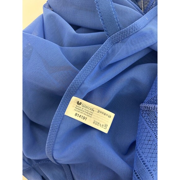 NWT Wacoal Size Small Embrace Lace Chemise Dress Cobalt Blue g - Picture 7 of 15